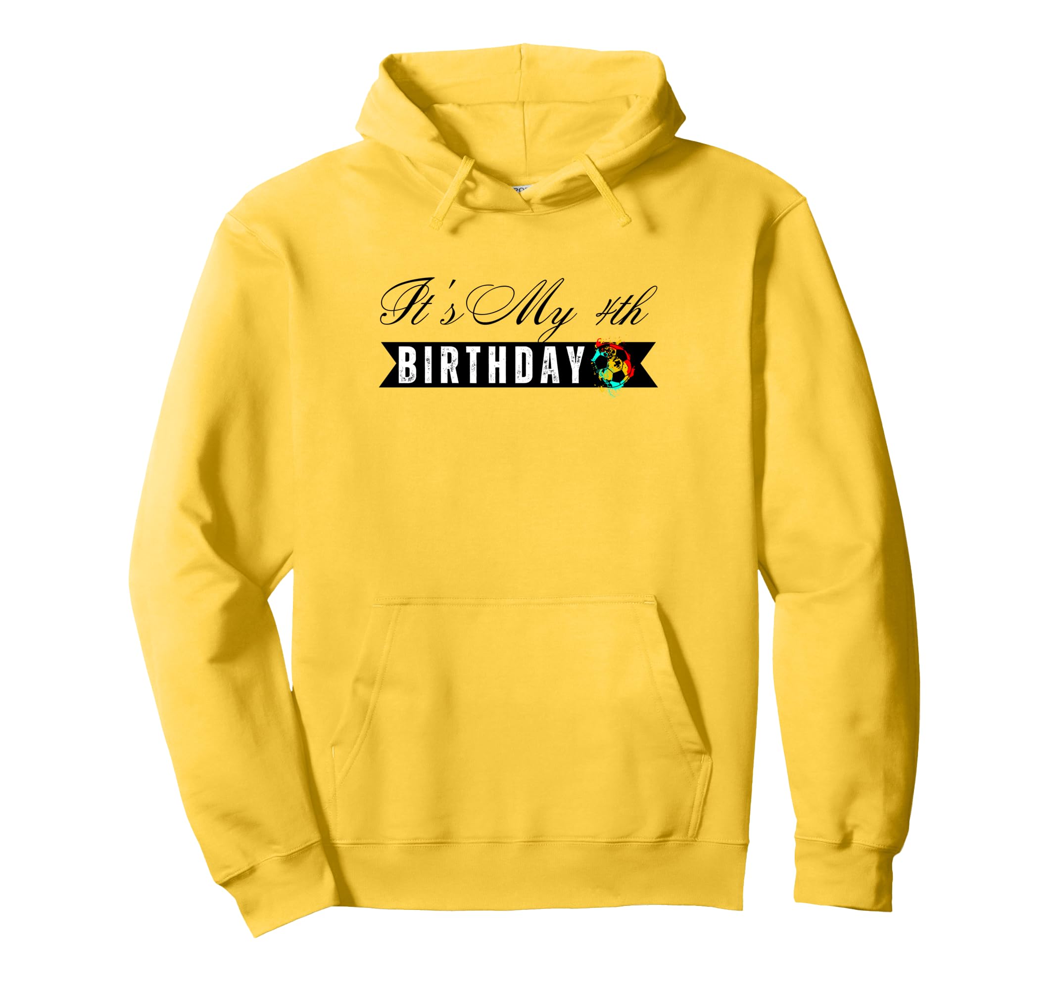 Its My 4Th Birthday Soccer Player 4Th Hoodie - Novelty Apparel Unisex