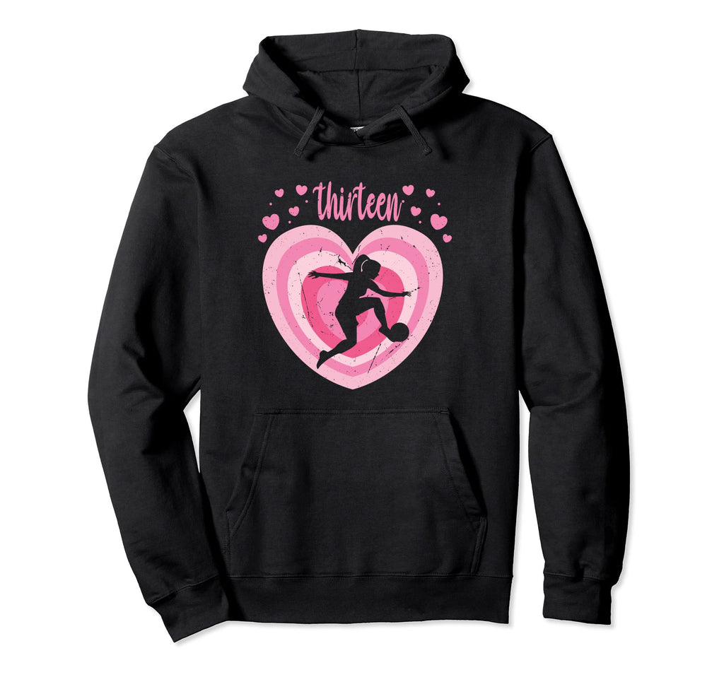 13 Year Old Soccer Birthday 13Th B Day Hoodie - Graphic Print Unisex