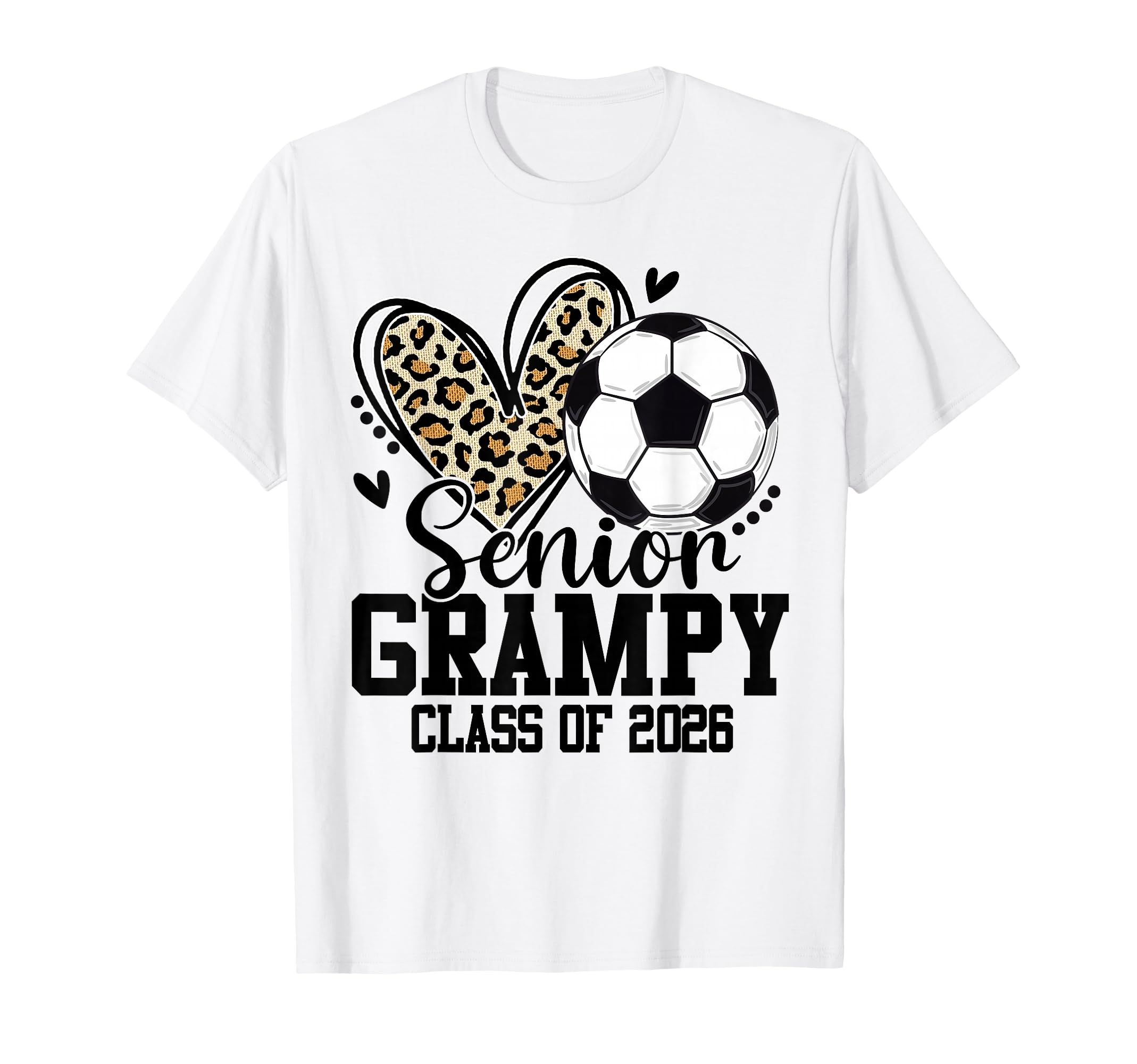 Senior Grampy Class 2026 Soccer T-Shirt - Novelty Apparel Men Women