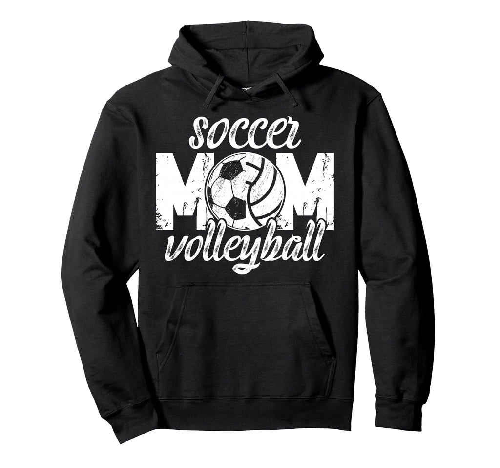 Soccer Volleyball Mom Ballers Volleyball Hoodie - Aesthetic Graphic Unisex