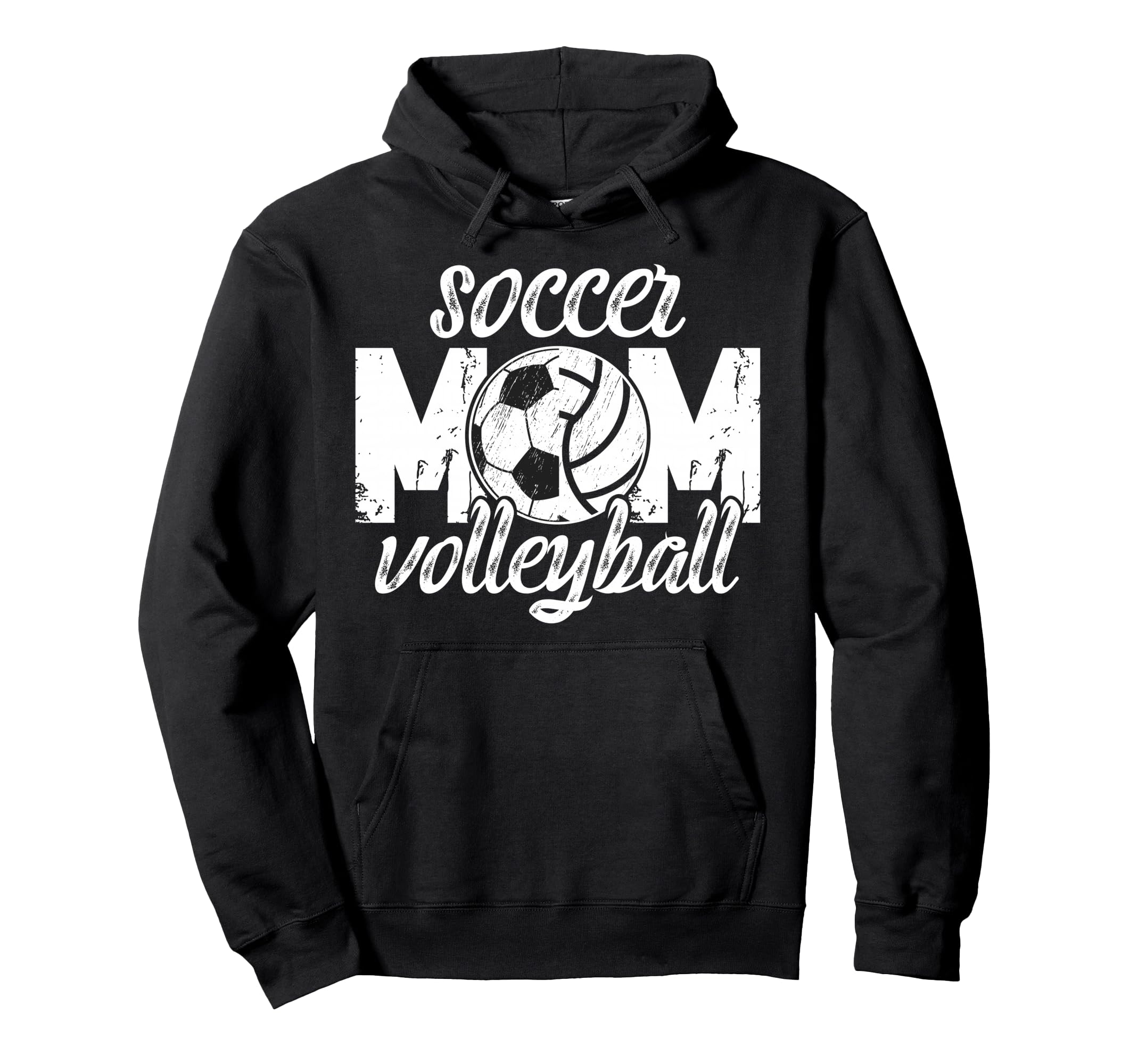 Soccer Volleyball Mom Ballers Volleyball Hoodie - Aesthetic Graphic Unisex
