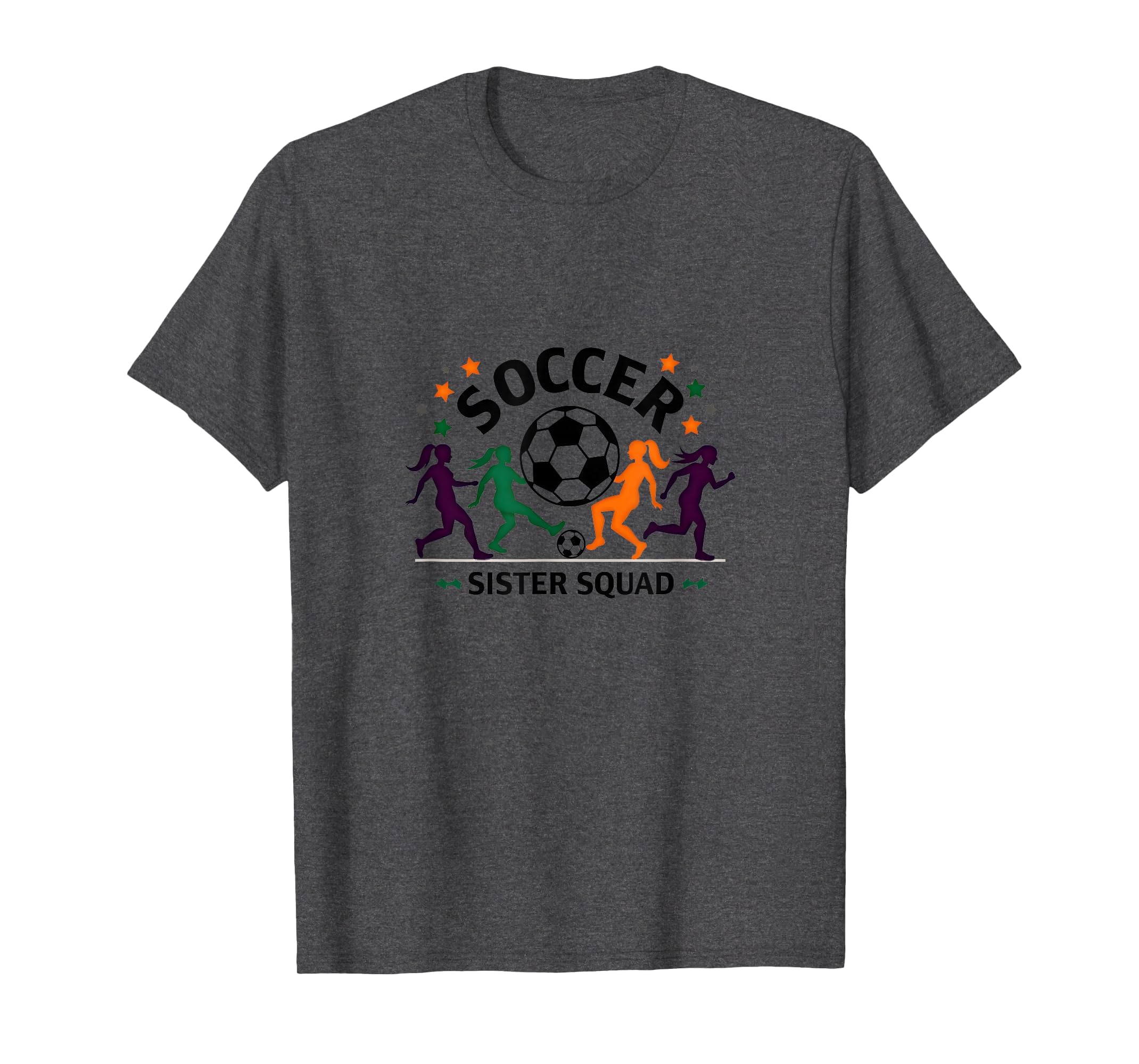 Soccer Sister Squad Team Spirit Sporty T-Shirt - Trendy Graphic Unisex