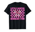 Little Sister Biggest Fan Soccer Sister T-Shirt - Trendy Graphic Men Women