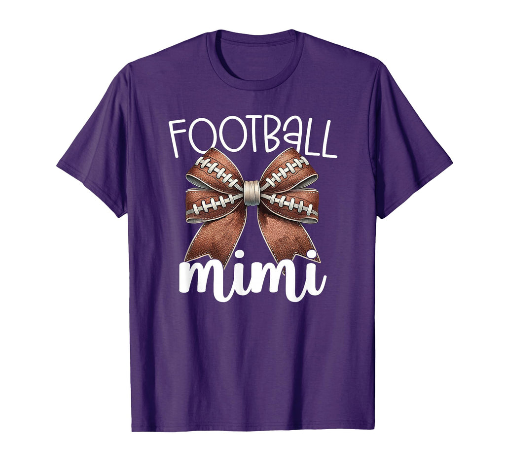 Football Mimi Football Coquette Bow T-Shirt - Minimalist Print Unisex