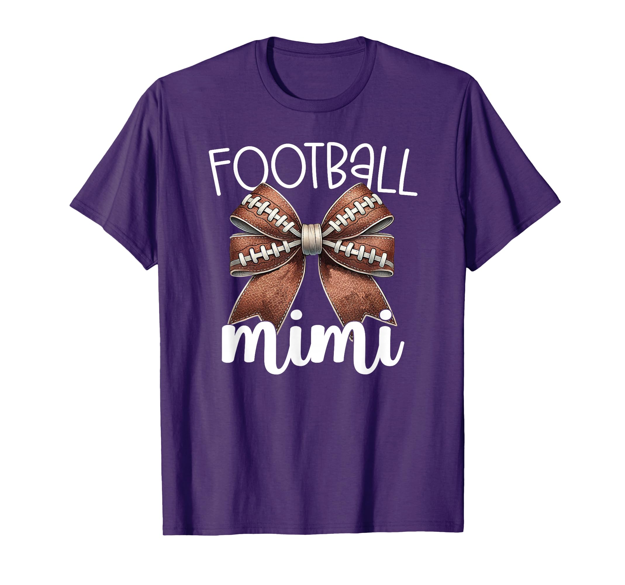 Football Mimi Football Coquette Bow T-Shirt - Minimalist Print Unisex