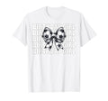 Birthday Soccer Coquette Bow T-Shirt - Minimalist Print Men Women