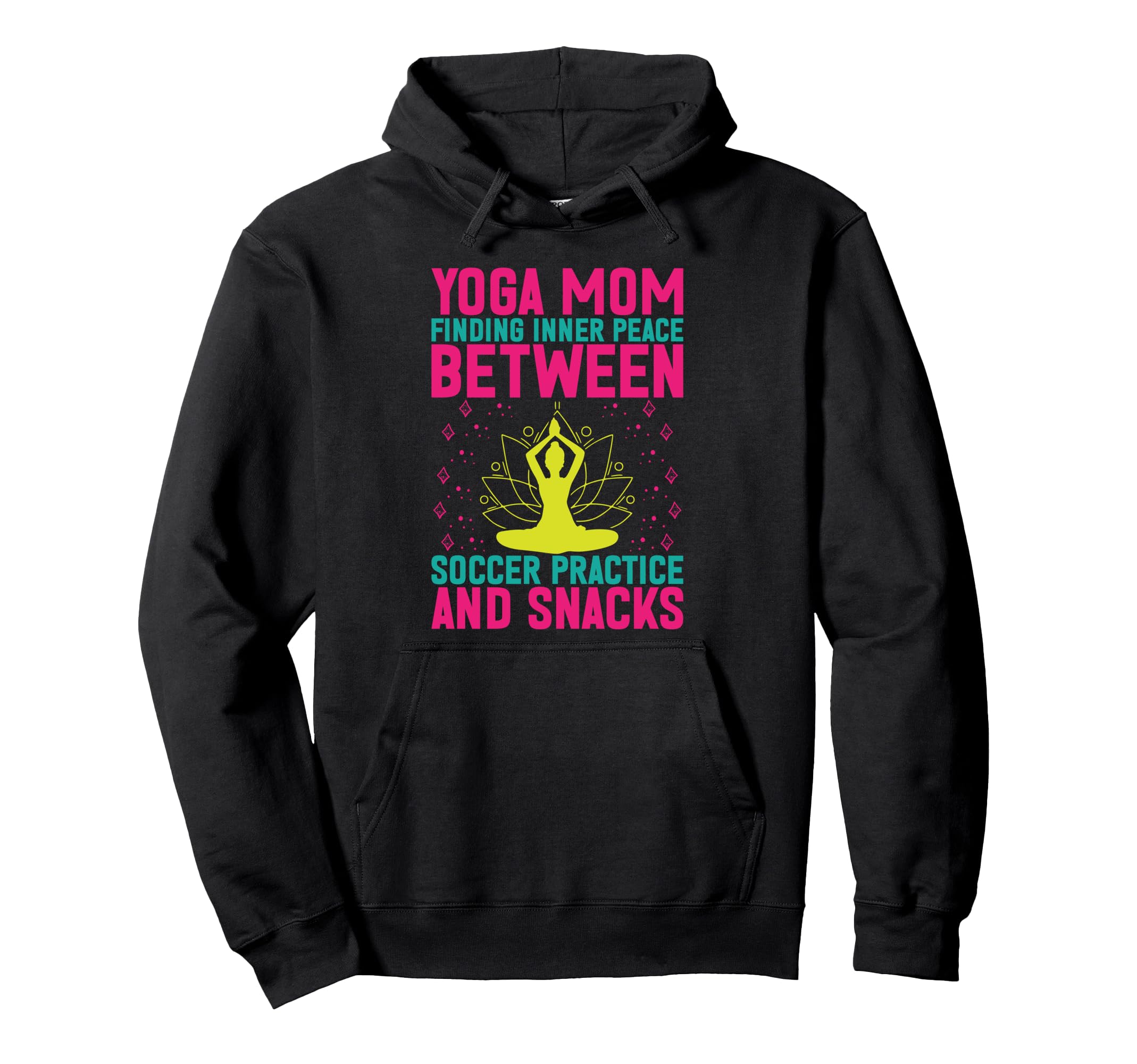 Finding Inner Peace Between Soccer Hoodie - Novelty Apparel for Adults