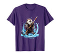 Otter Ice Hockey Player Hockey Stick T-Shirt - Trendy Graphic for Adults