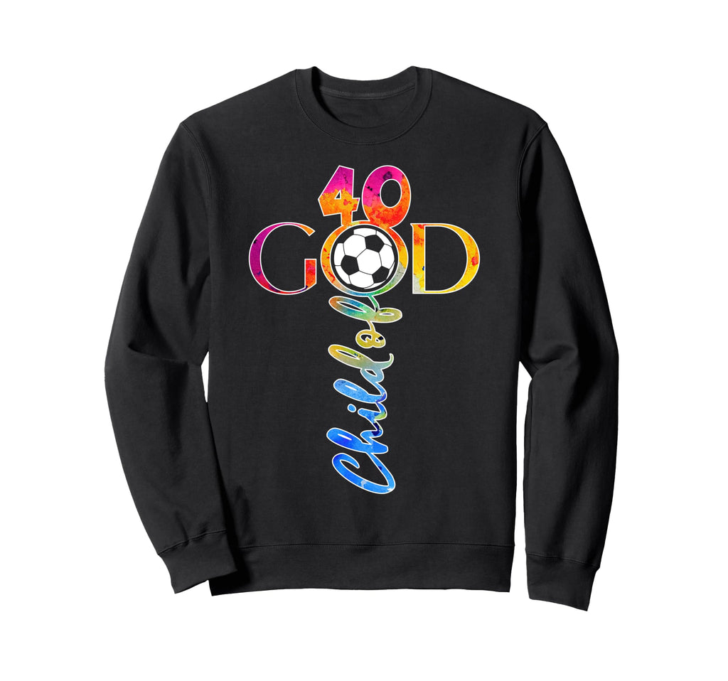 Jesus 40 Years Child God Soccer Sweatshirt - Custom Art Print Men Women