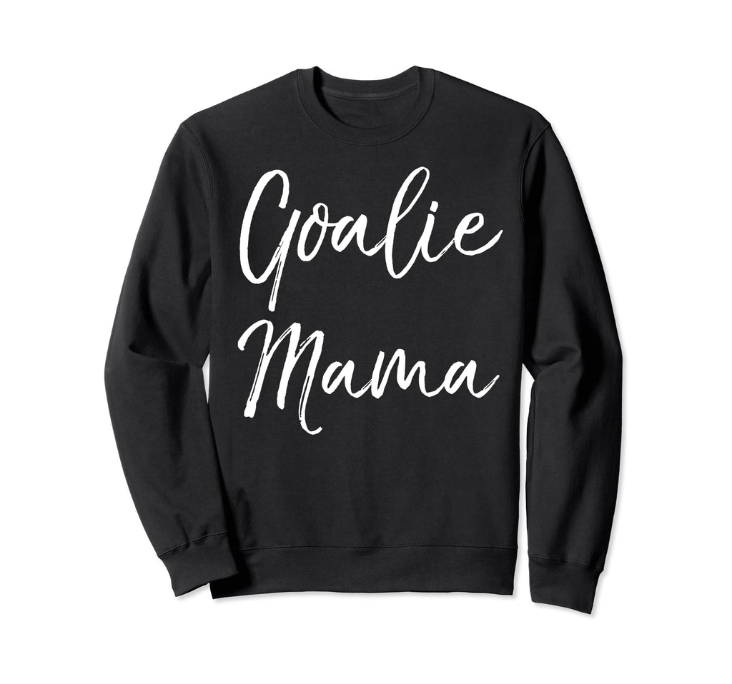 Goalie Mama Goalkeeper Mom Soccer Sweatshirt - Minimalist Print for Adults