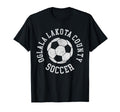 Oglala Lakota County Soccer Distressed T-Shirt - Streetwear Style Unisex