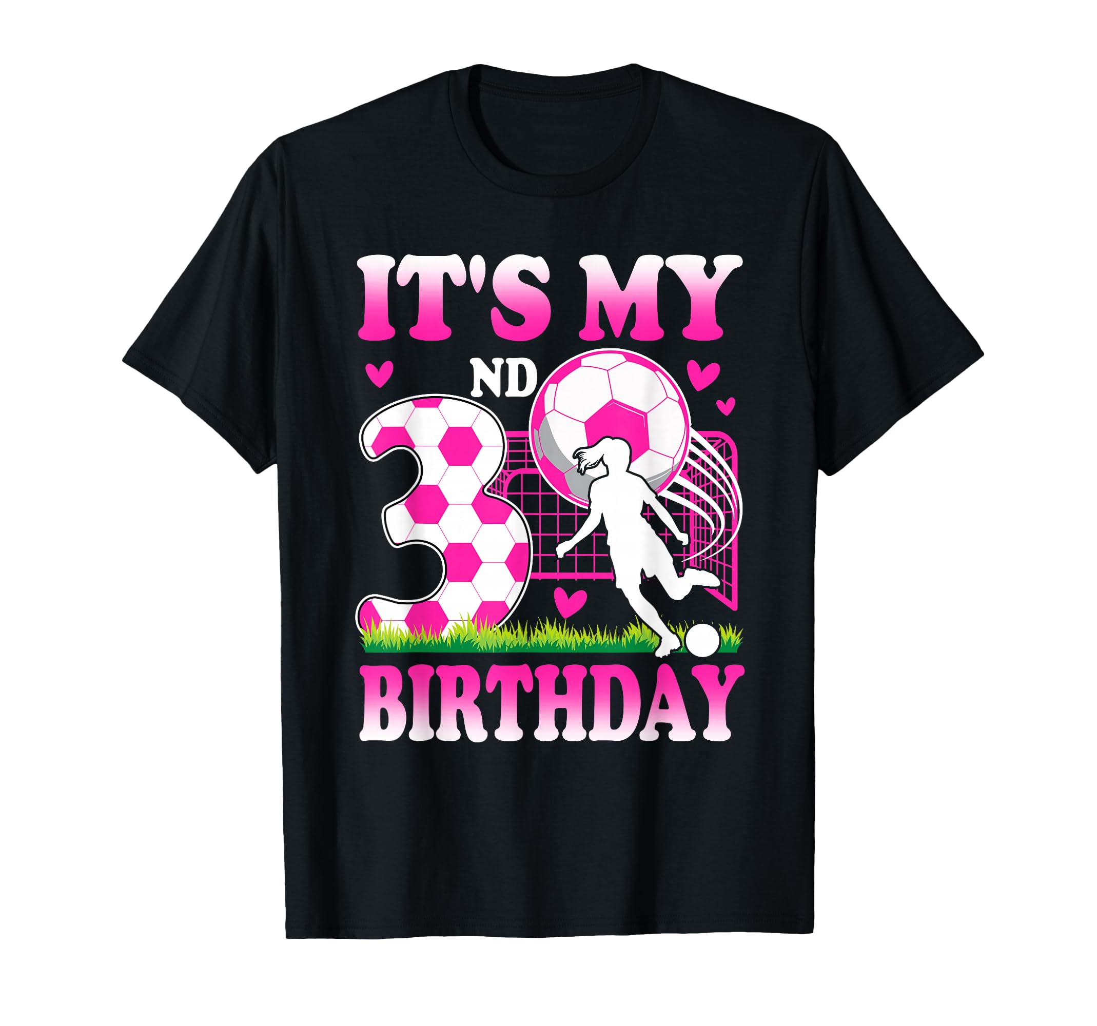 3 Year Old Birthday Soccer Themed T-Shirt - Fun Novelty Design Unisex