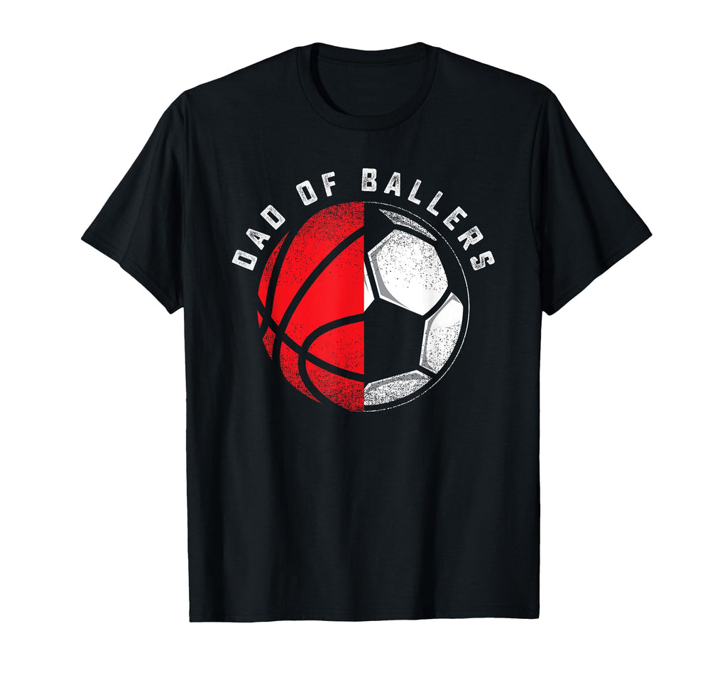 Dad Ballers Father Son Basketball T-Shirt - Aesthetic Graphic Unisex