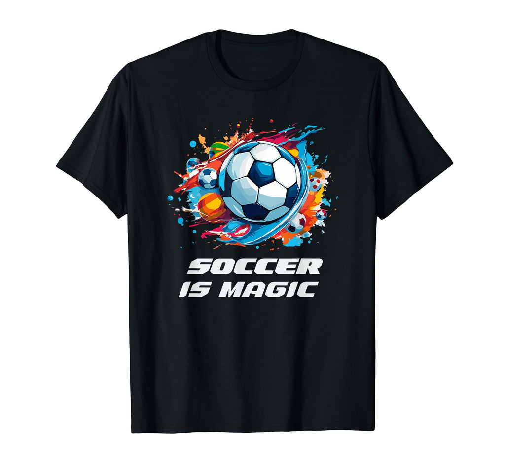 Soccer Collection Soccer Is Magic T-Shirt - Unique Graphic for Adults
