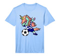 Dabbing Unicorn Soccer Greece Jersey T-Shirt - Custom Art Print Men Women