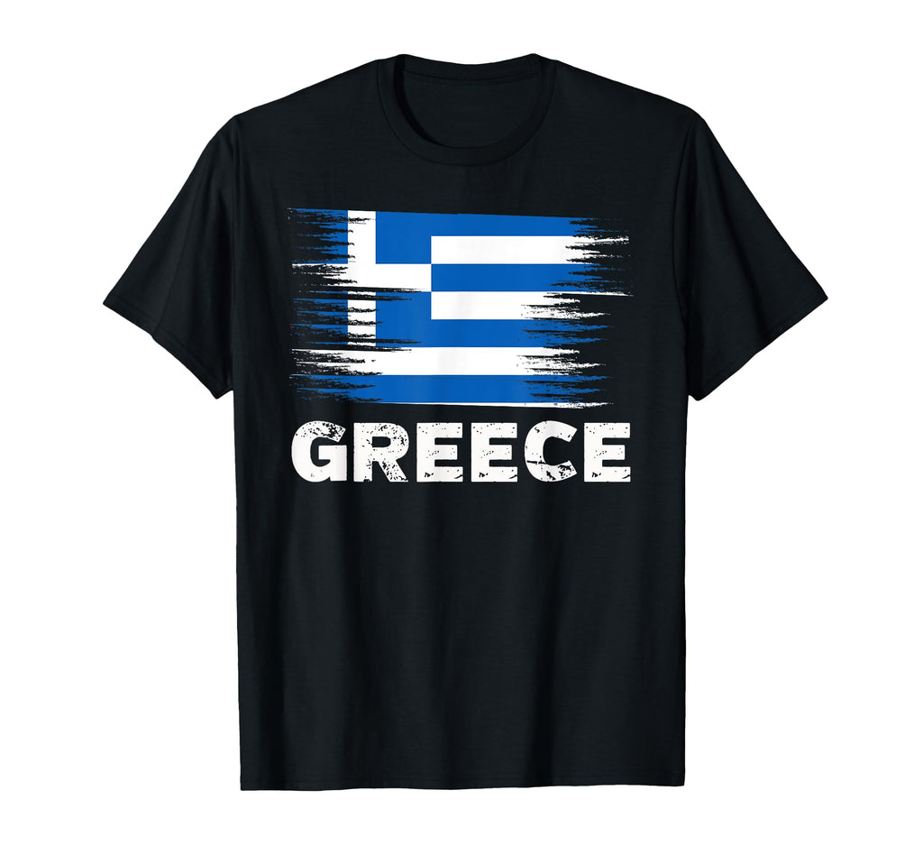 Greece Greek Flag Sports Soccer T-Shirt - Aesthetic Graphic Men Women