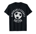 Albemarle County Soccer Distressed 90S T-Shirt - Unique Graphic for Adults