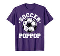 Soccer Poppop Soccer Ball Distressed T-Shirt - Minimalist Print Men Women