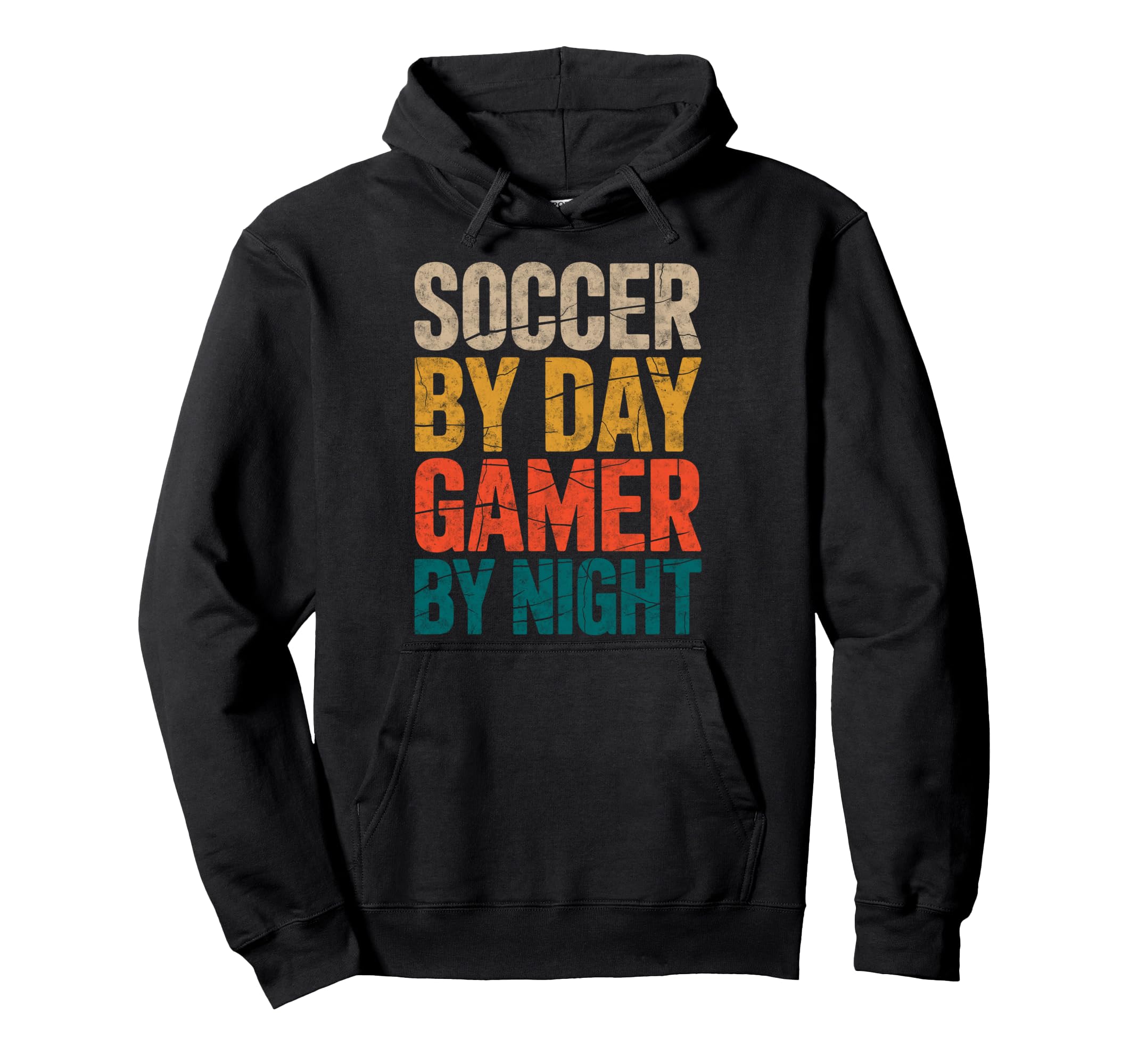 Soccer Day Gamer Night Video Game Hoodie - Trendy Graphic for Adults