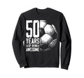 50Th Birthday Soccer Player Sweatshirt - Custom Art Print Men Women