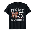 Its My Five 5Th Birthday Football Bday T-Shirt - Unique Graphic for Adults