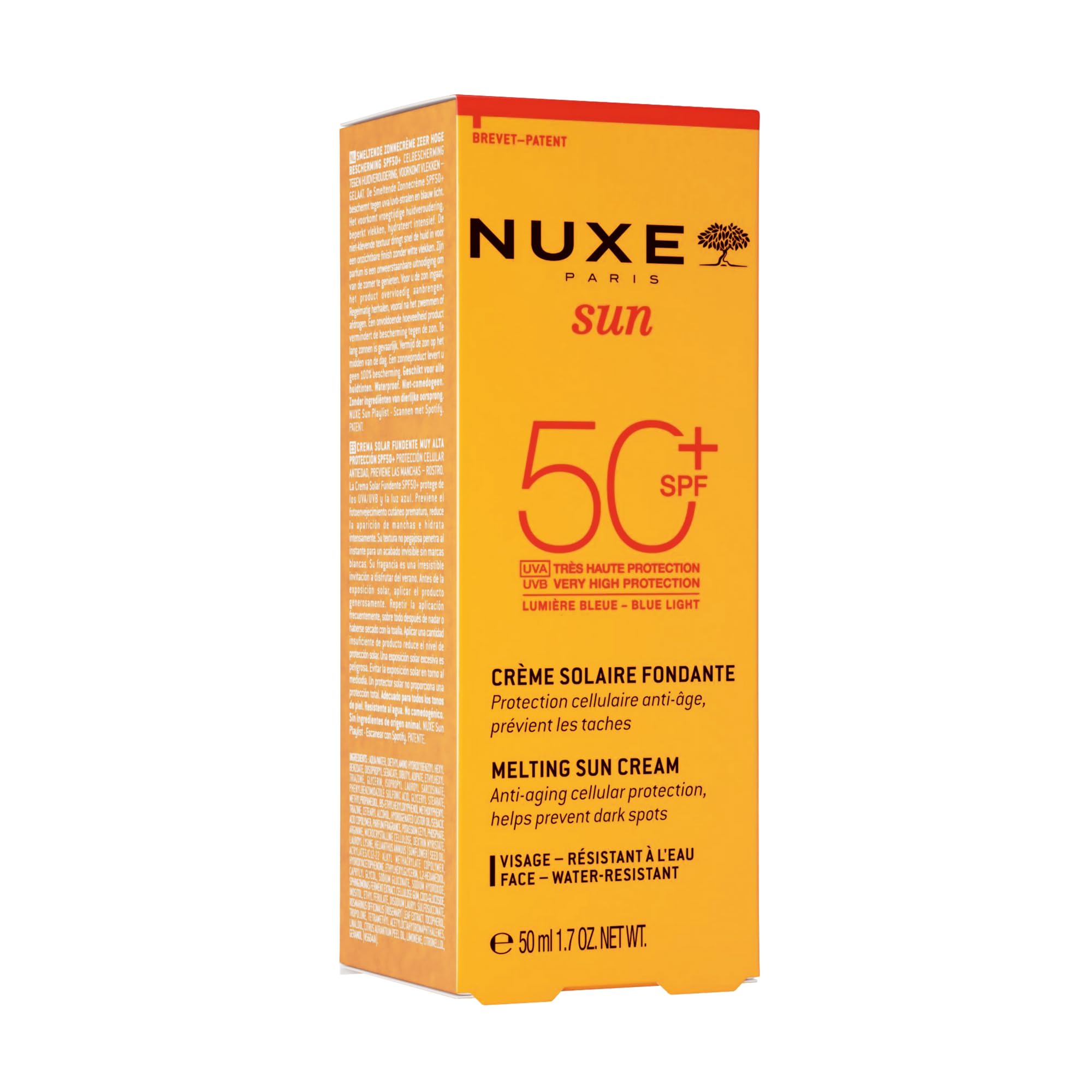 Nuxe Sun Creme Fondante Visage Haute Protection SPF50 50ml