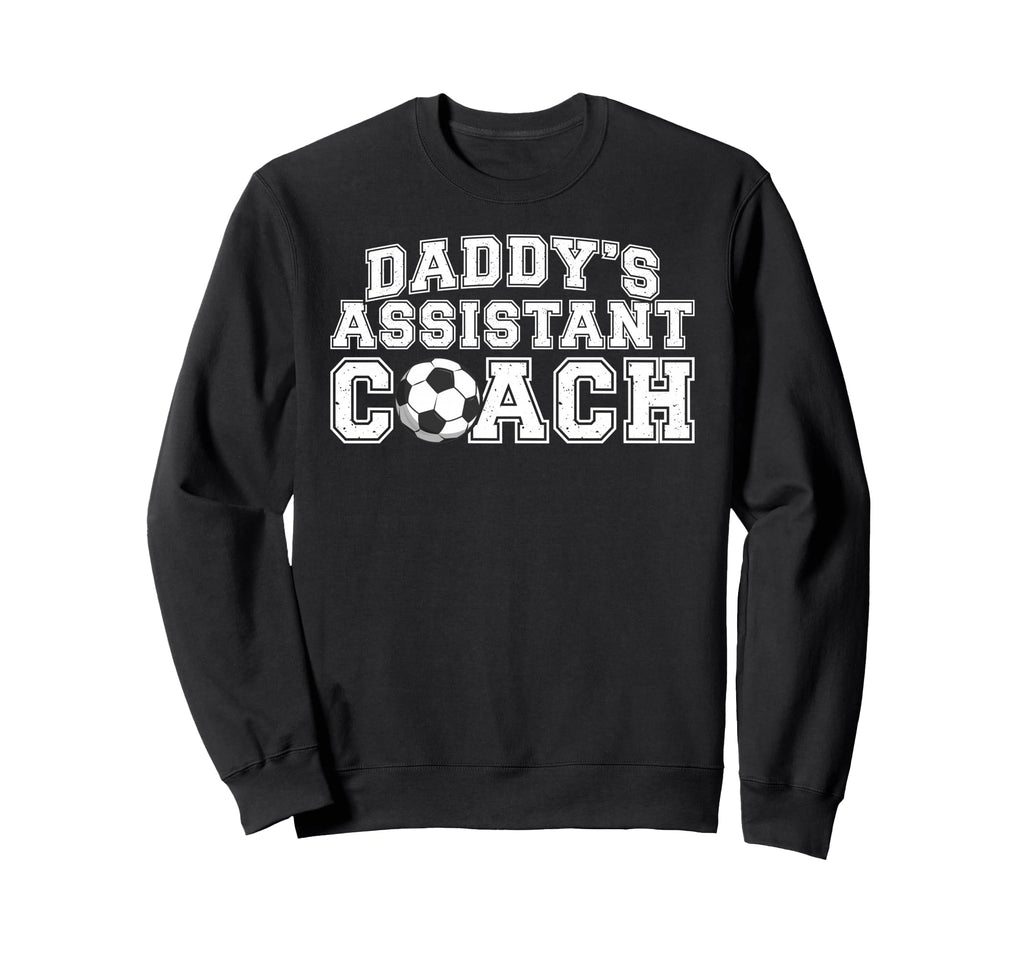 Daddys Assistant Coach Soccer Sweatshirt - Graphic Print for Adults