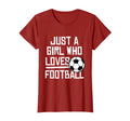 Just Who Loves Football T-Shirt - Unique Graphic Unisex