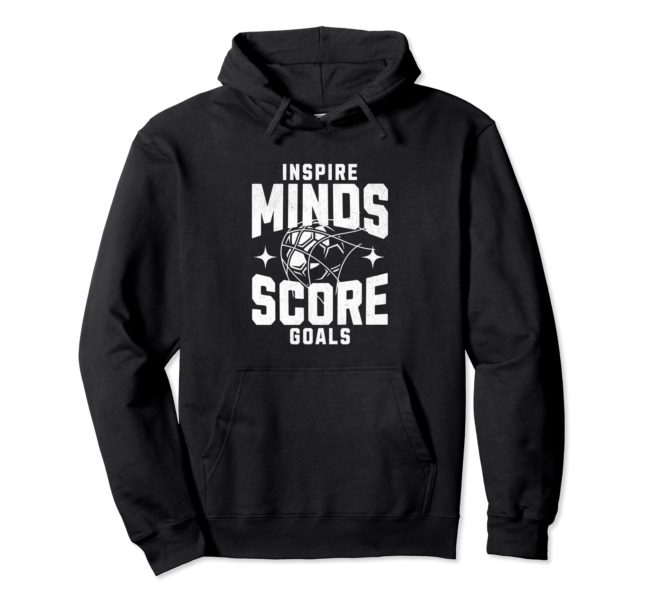 Soccer Coach Inspire Minds Score Hoodie - Casual Everyday Wear for Adults
