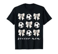 Soccer Mom Coquette Bow Soccer Lovers T-Shirt - Unique Graphic for Adults