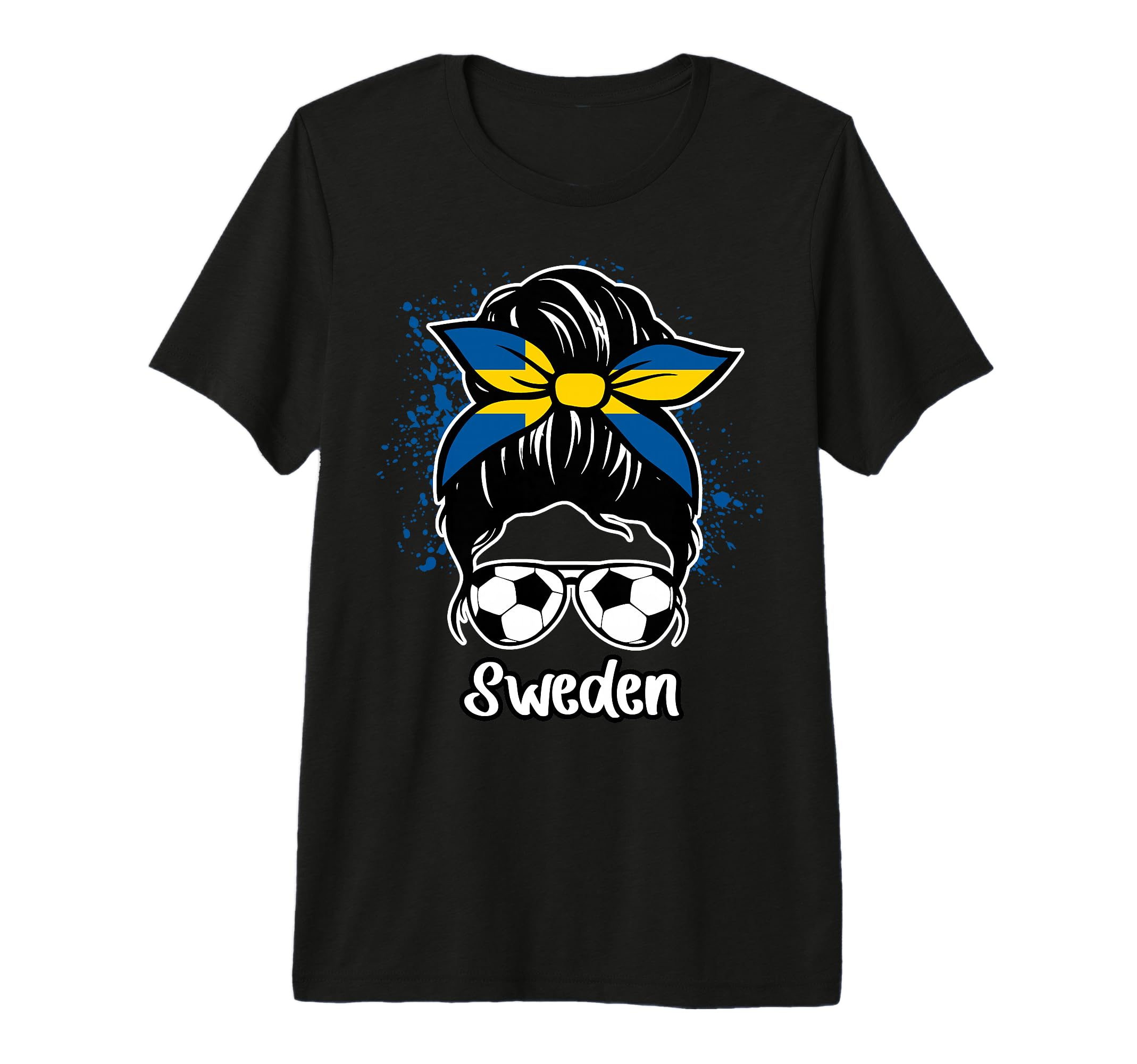Sweden Football Game Player Soccer Fan T-Shirt - Graphic Print for Adults