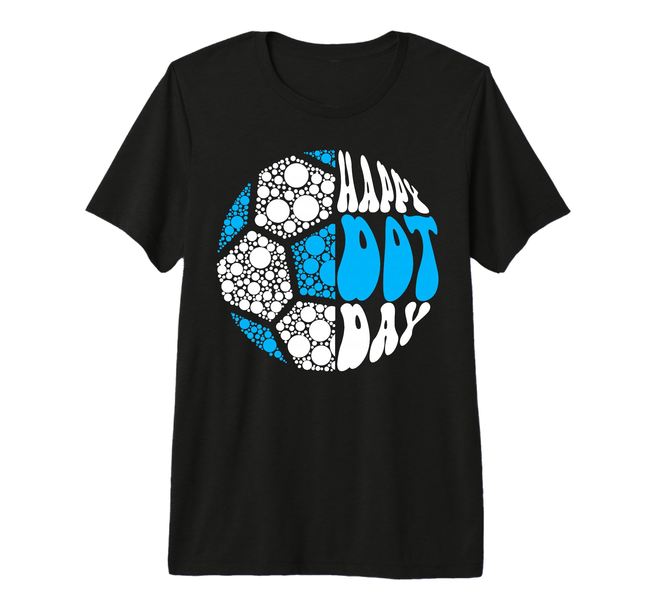 Groovy Soccer Ball Polka Dots Happy T-Shirt - Streetwear Style Men Women