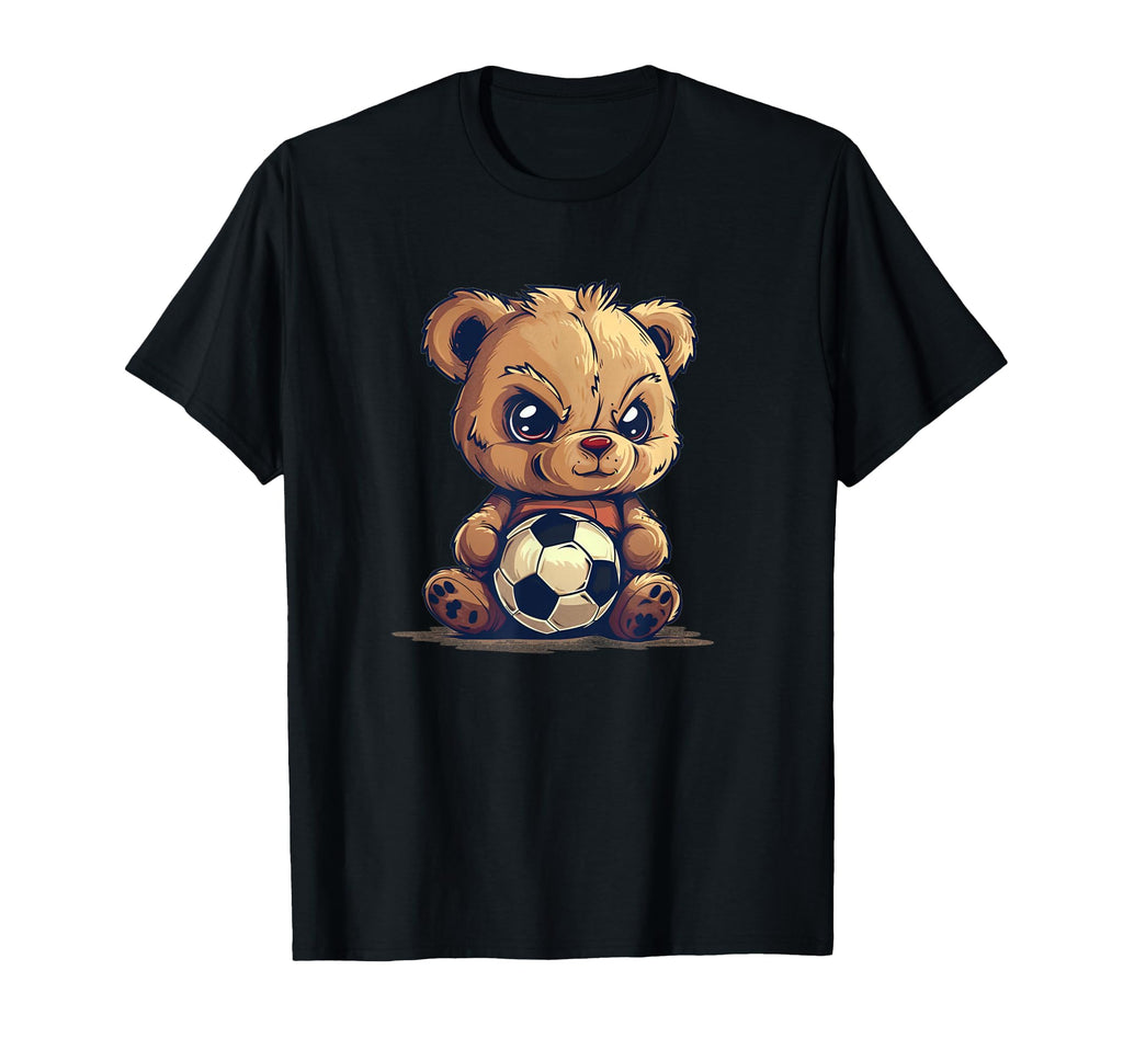 Awesome Soccer Sport Teddy Bear T-Shirt - Custom Art Print Men Women