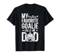 Proud Ice Hockey Goalie Dad Hockey T-Shirt - Unique Graphic Men Women