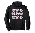 Soccer Coquette Bow Soccer Hoodie - Minimalist Print for Adults