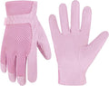 HANDLANDY Women Safety Work Gloves Utility Touch Screen Working Grip Glove for Yardwork Gardening Breathable Mechanic Gloves