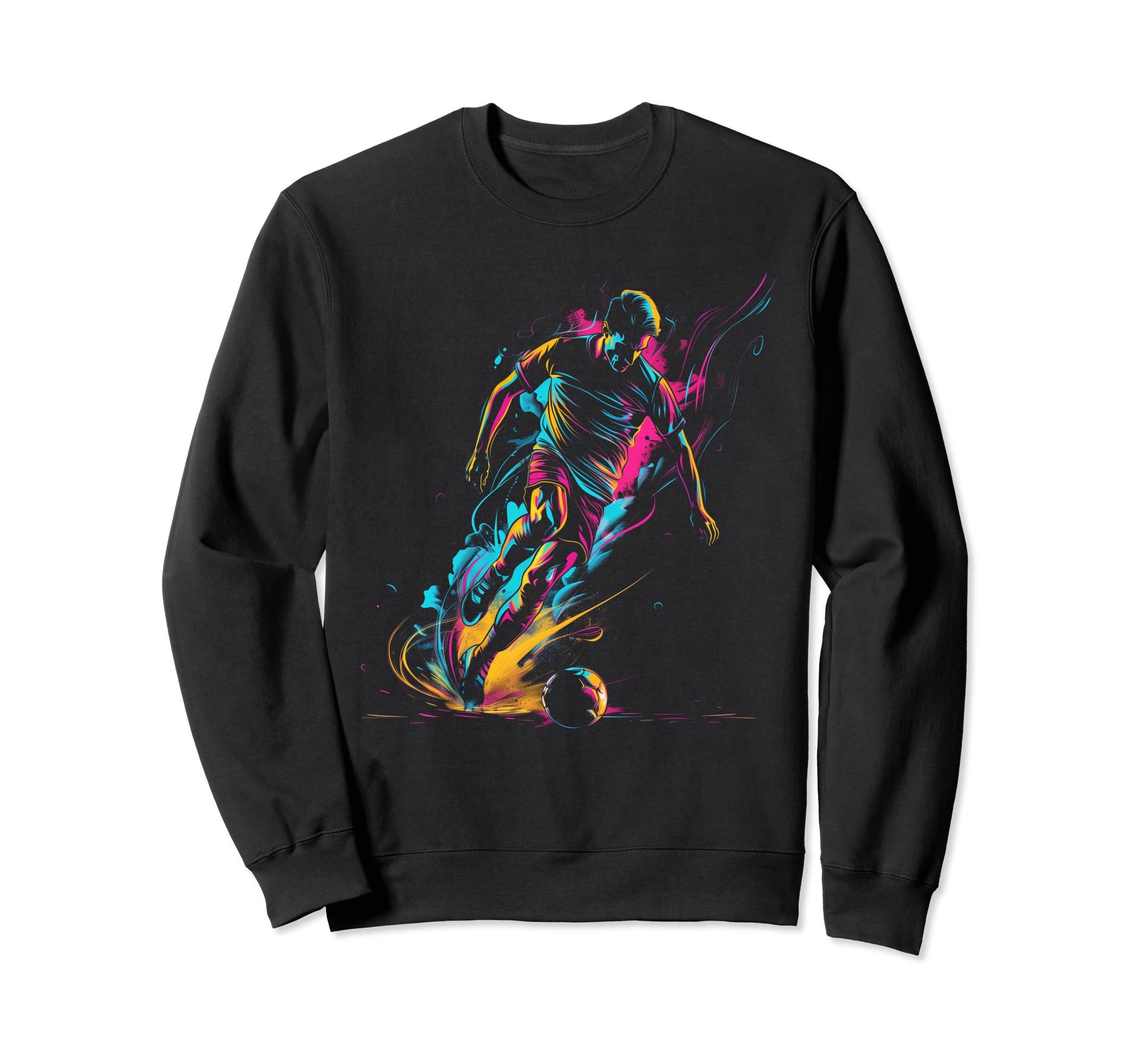 Soccer Player Sports Sweatshirt - Casual Everyday Wear Unisex