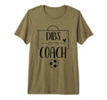 Funny Dibs Coach Soccer Ball Wife Coaching T-Shirt - Graphic Print Unisex