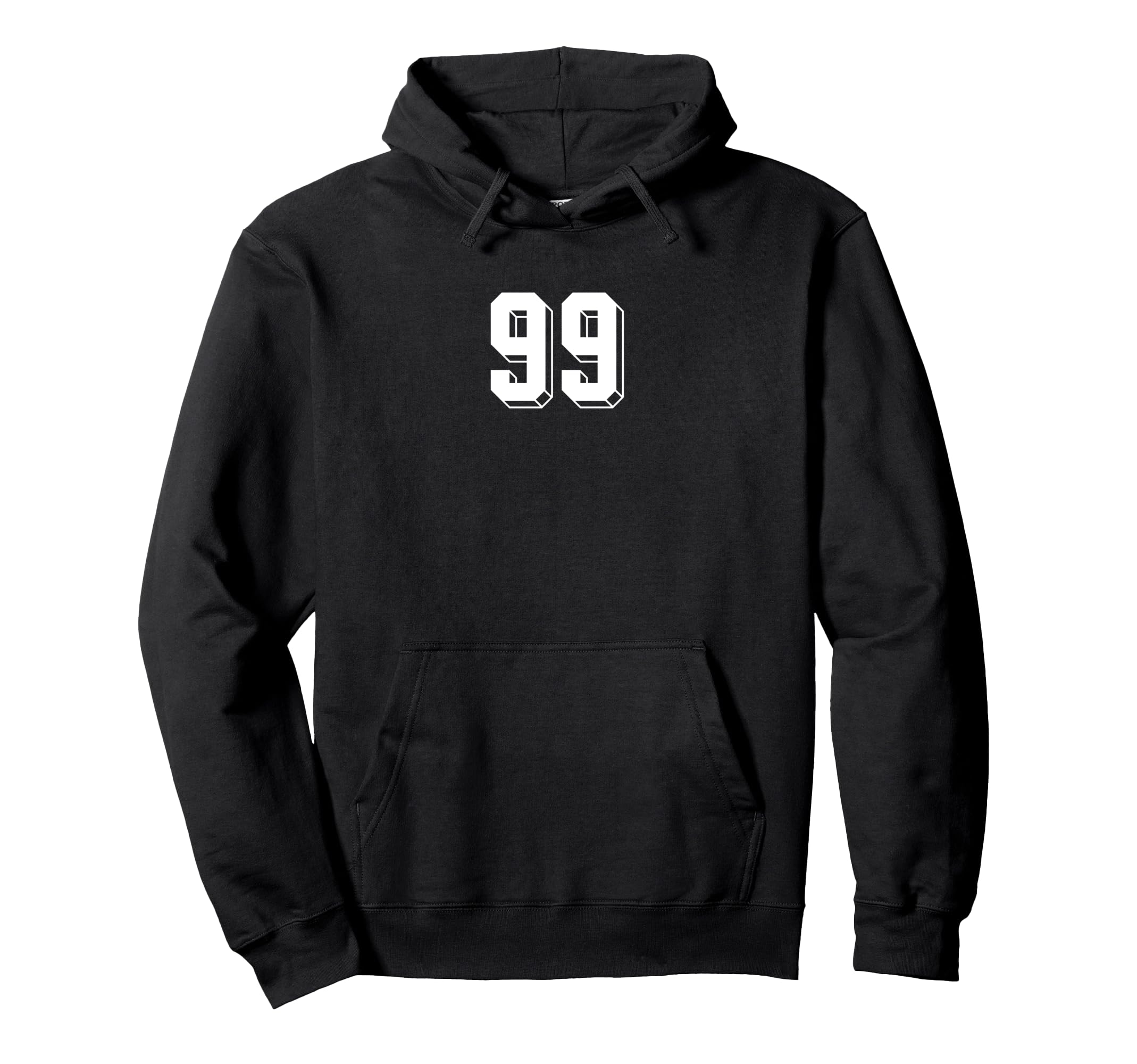 Number 99 80S 90S Soccer Team Jersey Hoodie - Minimalist Print Men Women