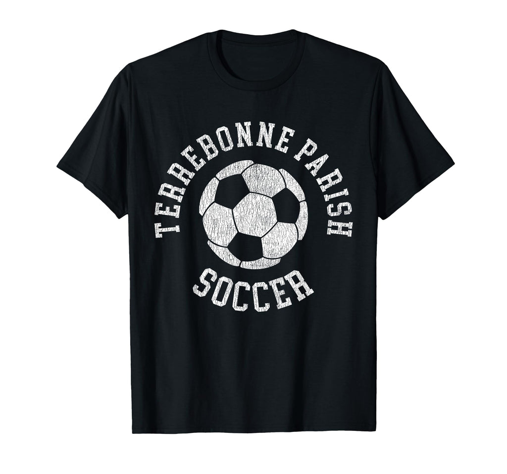 Terrebonne Parish Soccer Distressed T-Shirt - Streetwear Style Men Women