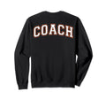 Coach Sports Trainer White Orange Sweatshirt - Custom Art Print Men Women