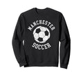 Manchester Soccer Distressed 90S Sweatshirt - Graphic Print Men Women