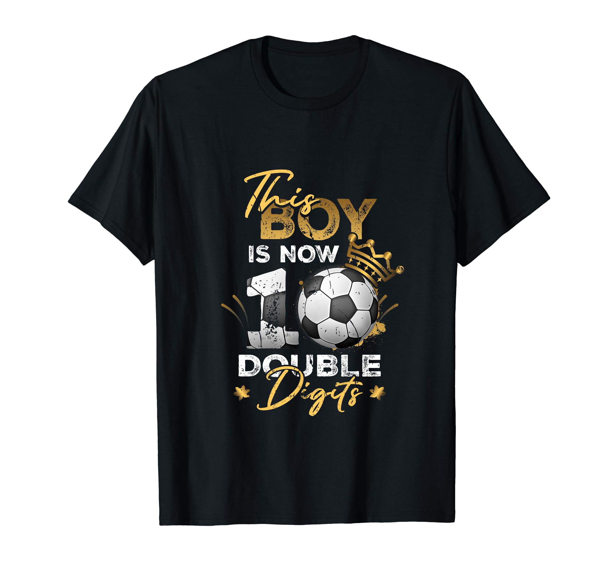 This Now 10 Double Digits Soccer 10 T-Shirt - Minimalist Print Unisex