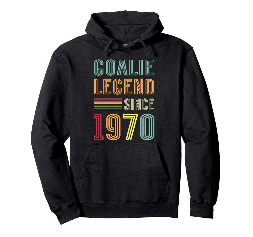 Goalkeeper Legend 1970 Sports Goal Hoodie - Minimalist Print for Adults