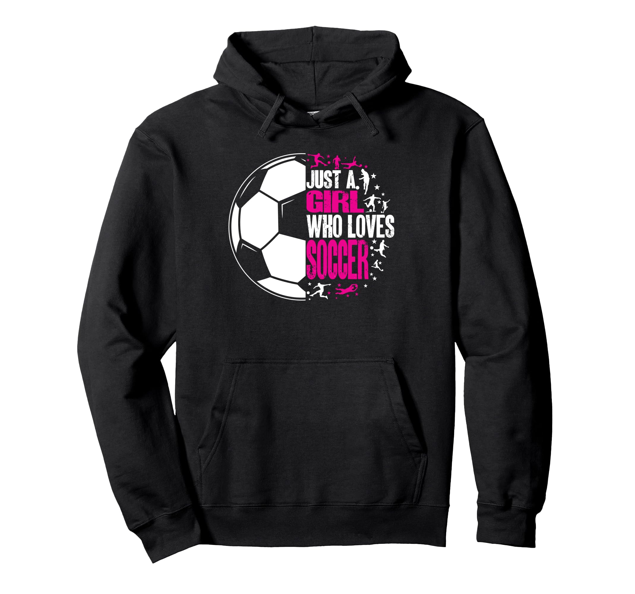 Funny Sport Who Loves Soccer Hoodie - Casual Everyday Wear Unisex