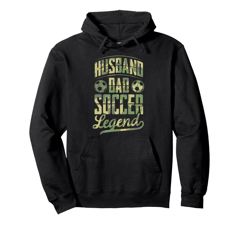 Husband Dad Soccer Legend Soccer Fathers Hoodie - Graphic Print for Adults