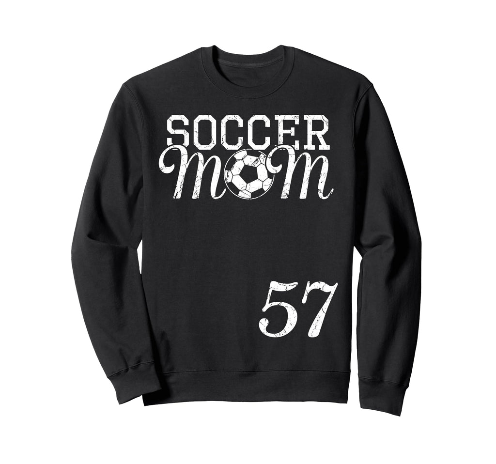 Soccer Mom Jersey Number 57 Sweatshirt - Unique Graphic for Adults