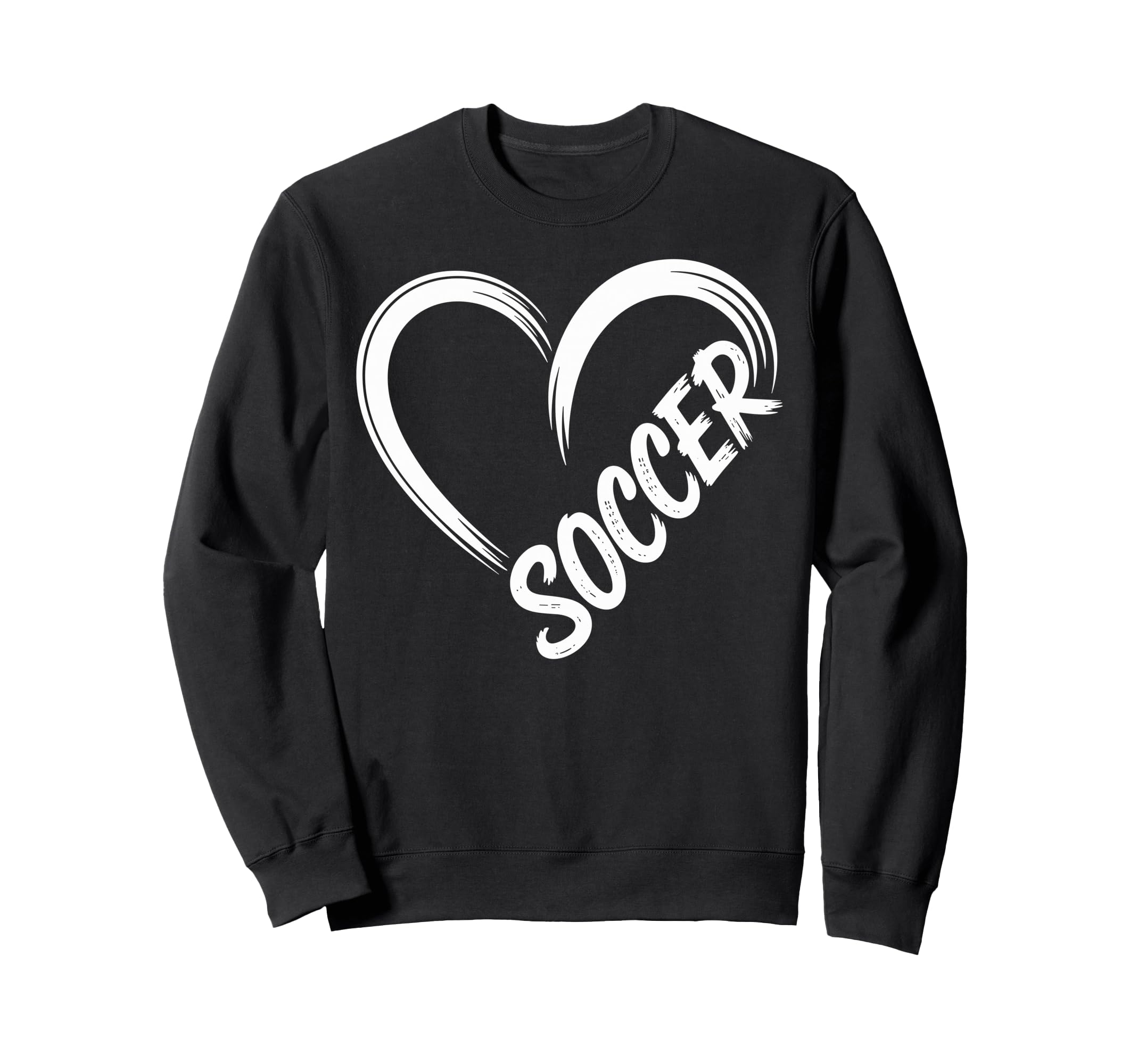 Funny Soccer Heart Soccer Player Sweatshirt - Novelty Apparel for Adults