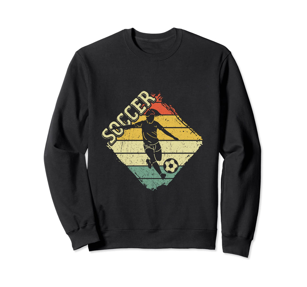 Soccer Player Silhouette Soccer Sweatshirt - Streetwear Style Unisex