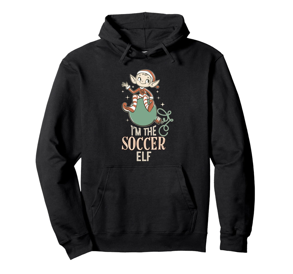 Im Soccer Elf Matching Family Elves Hoodie - Novelty Apparel for Adults